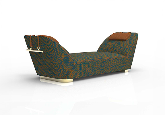 Saddle Recamier Chaise